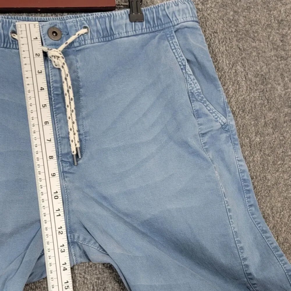 American Eagle Jogger Pants Mens LT Blue Light Wash Active Flex 37x30